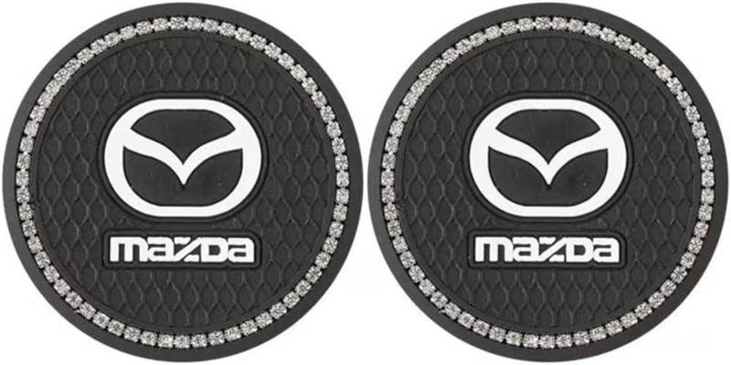 Auto Untersetzer für Mazda 6 Combi 2007-2012,Silikon Auto Getränkehalter Untersetzer Kaffee Tee Pad Isolierte Getränkematte Autozubehör von BHNRXQNJ