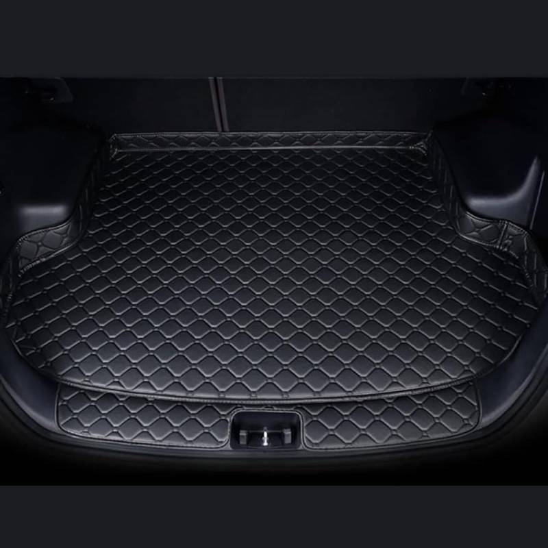 BHNRXQNJ Auto Kofferraummatten für Jaguar XE 2019-2024,Auto Kofferraumwanne Strapazierfähigen Antirutsch Kantenschutz Boot Liner Tray Zubehör,A-Black von BHNRXQNJ