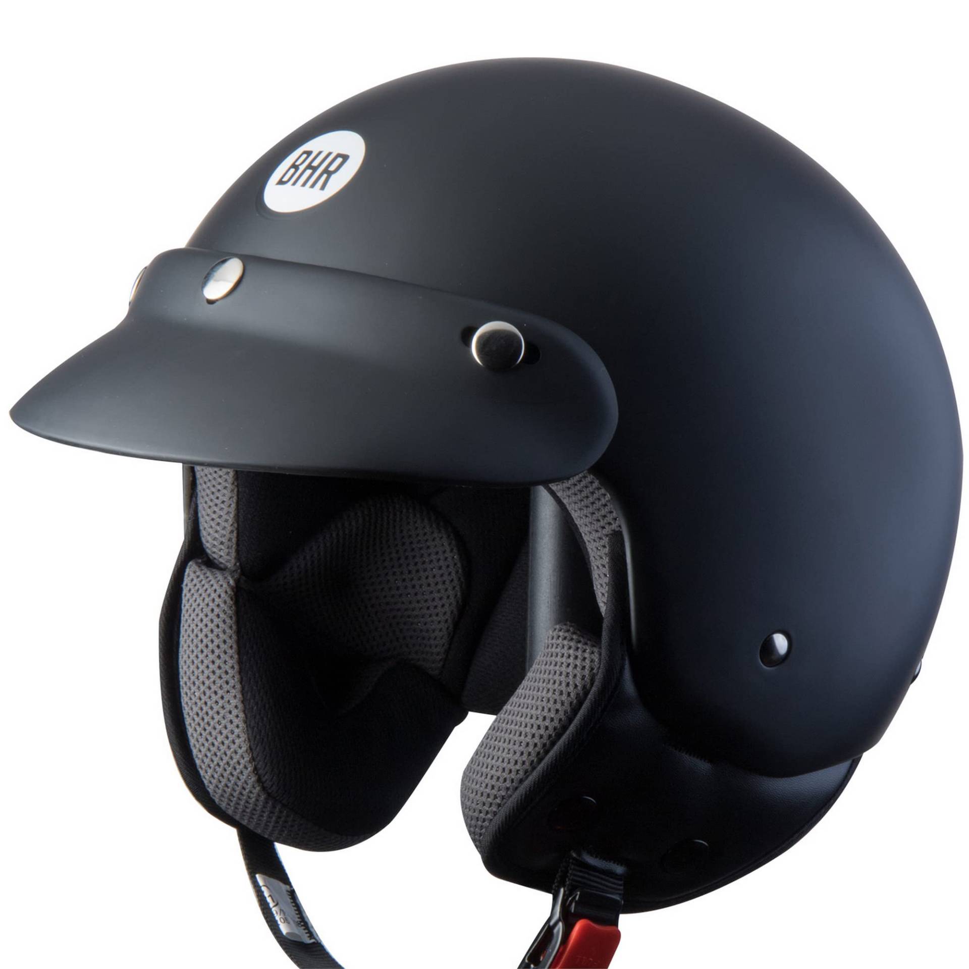 BHR Demi-Jet Helm 803 Simply, Praktischer Rollerhelm mit ECE-Zulassung, Motorrad-Jet-Helm mit abnehmbarem Gesichtspolster, Mattschwarz, XS BHR Demi-Jet Helm 803 Simply, Praktischer Rollerhelm mit ECE-Zulassung, Motorrad-Jet-Helm mit abnehmbarem Gesichtspolster, Mattschwarz, XS von BHR