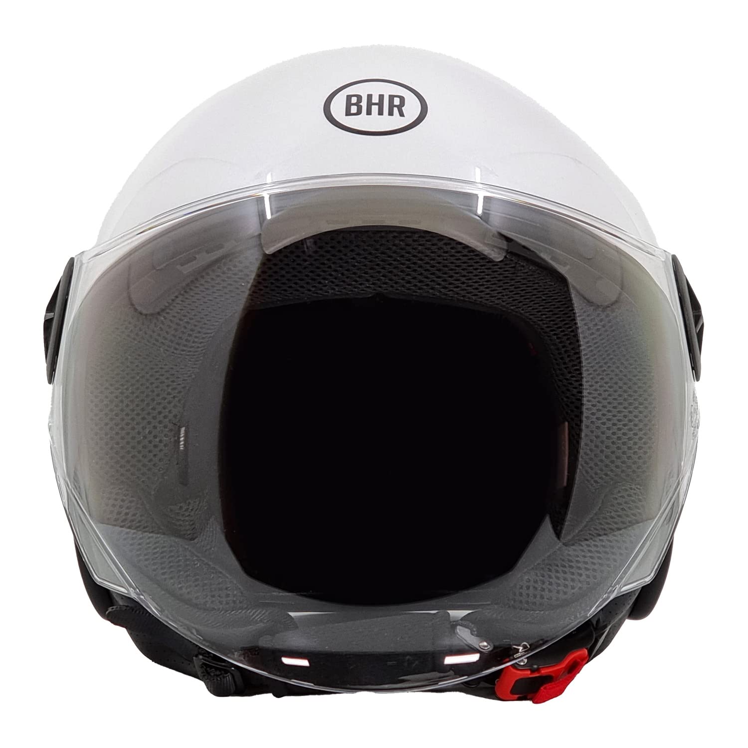 BHR Helm Demi-Jet 832 MINIMAL, Scooter Helm Zulassung ECE 22.06 Leicht und kompakt, ideal für die Stadt und unter der Sitzbank, Weiß, XL von BHR
