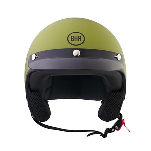 BHR Helm Demi-Jet 839 - Helm Scooter ECE 22.06 Zulassung mit Front- und Micrometrischer Auslösung - Matt Grün XS BHR Helm Demi-Jet 839 - Helm Scooter ECE 22.06 Zulassung mit Front- und Micrometrischer Auslösung - Matt Grün XS von BHR