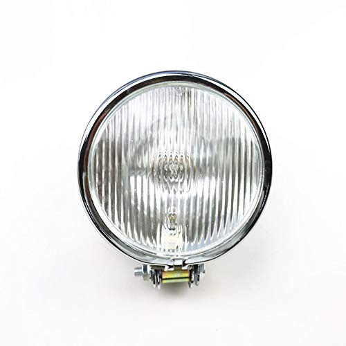 5 zoll Motorrad Scheinwerfer Kopf Lampe Licht für Vintage Retro Bobber CB Alte Schule Benutzerdefinierte (Chrom/Klar) von BHYShop