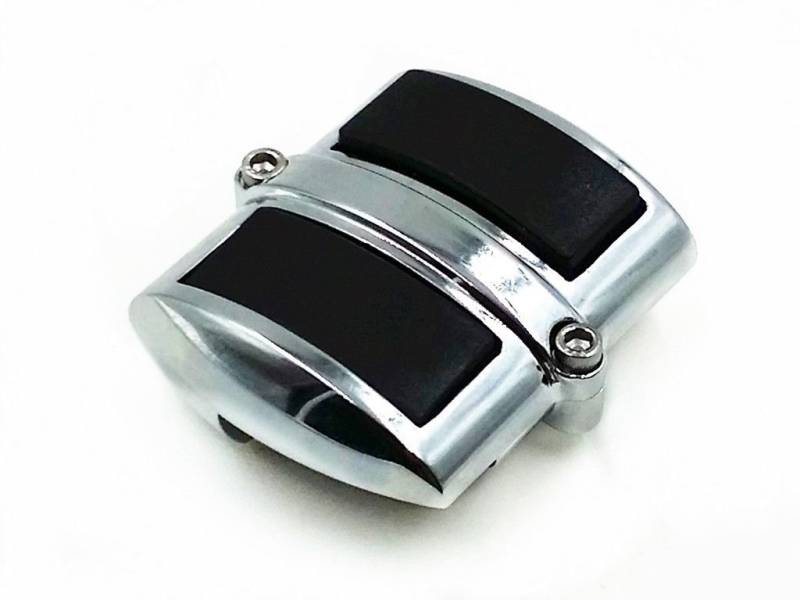 Chrome Bremse Ferse Shift Pedal Pad Cover für Intruder VL800 VZ M50/C50/C90 Vulcan VN Rebel Shadow Spirit Aero V-MAX Sportster XL883 1200 Dyna Wide Glide v-rod von BHYShop