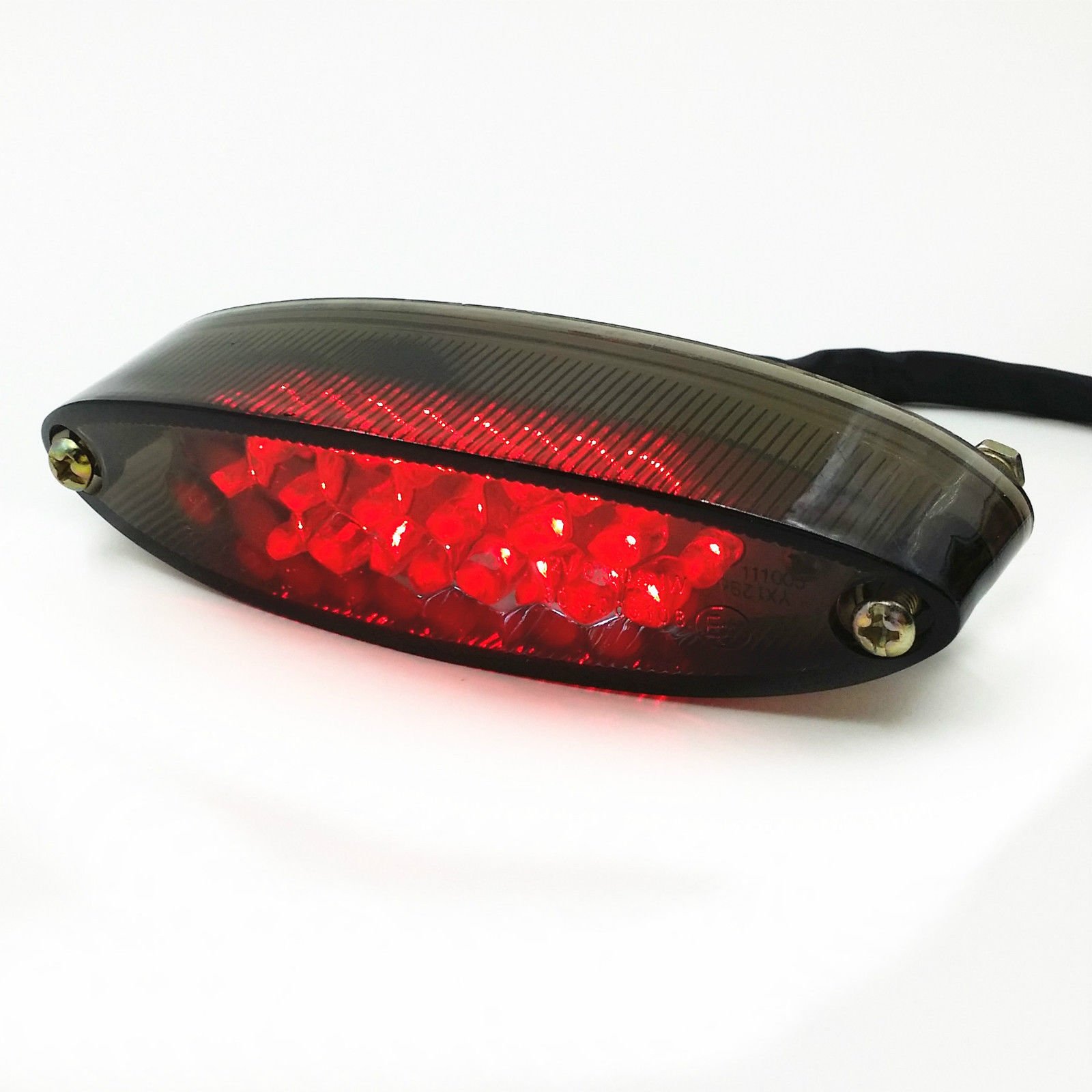 Motorrad LED Brems Stopp Rücklicht ATV Dual Sport Quad Bobber Arctic Katze UTV Custom (Rauch) von BHYShop