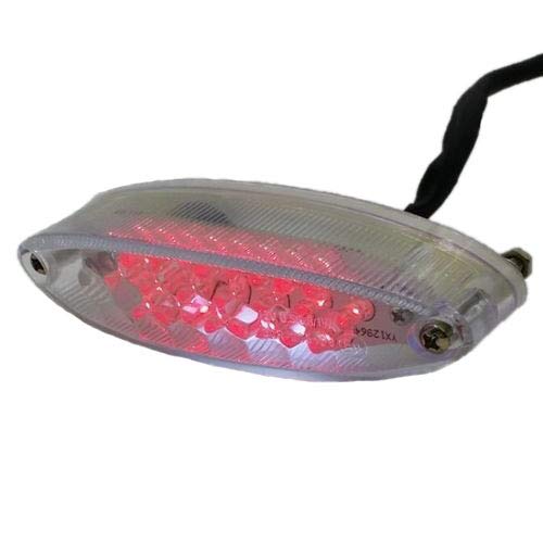 Motorrad LED Brems Stopp Rücklicht ATV Dual Sport Quad Bobber Arctic Katze UTV Custom(klar) von Homry