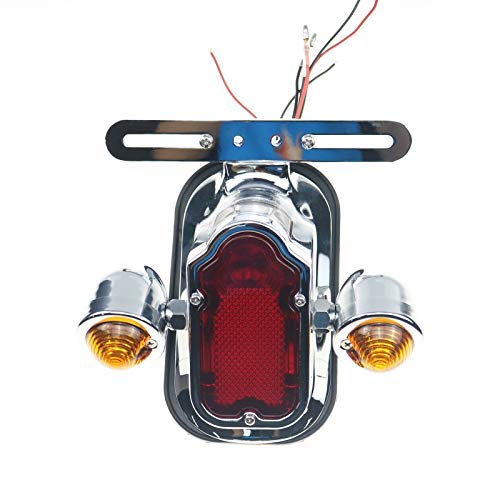 Chrome Tombstone Rücklicht Blinker für Harley Chopper FLSTN FLSTSC Custom von BHYShop