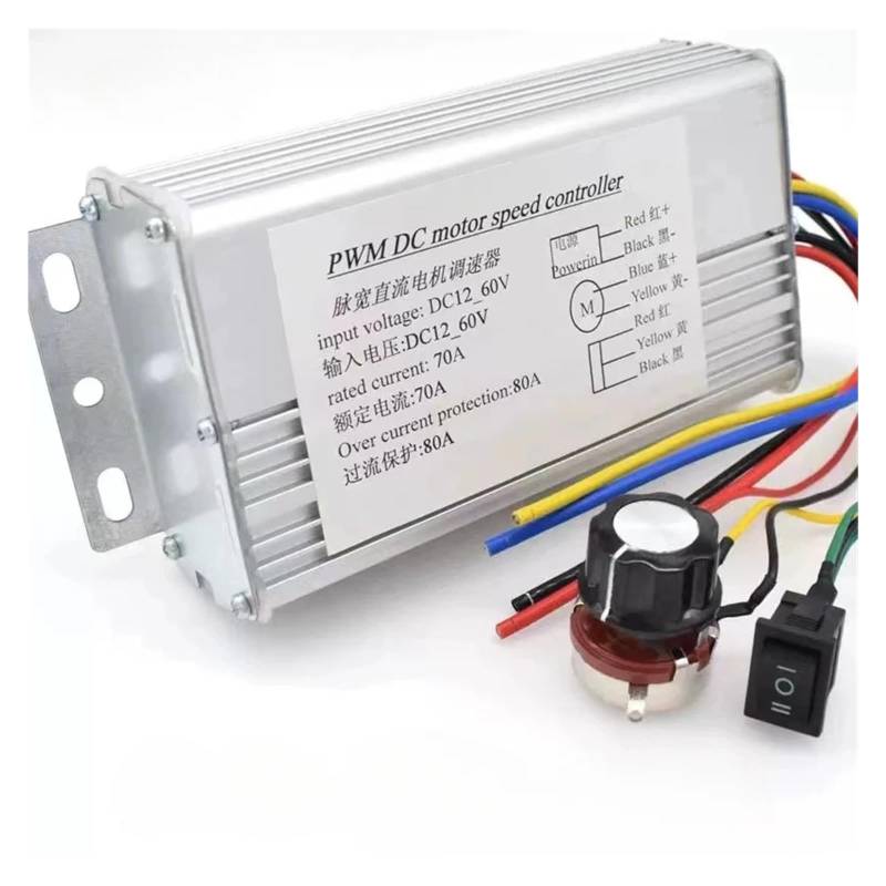 DC 12V-60V 70A 4000W DC electronic starter Speed Control Brush Controller Replacement For Scooter Bicycle Portable BIANMTSW von BIANMTSW