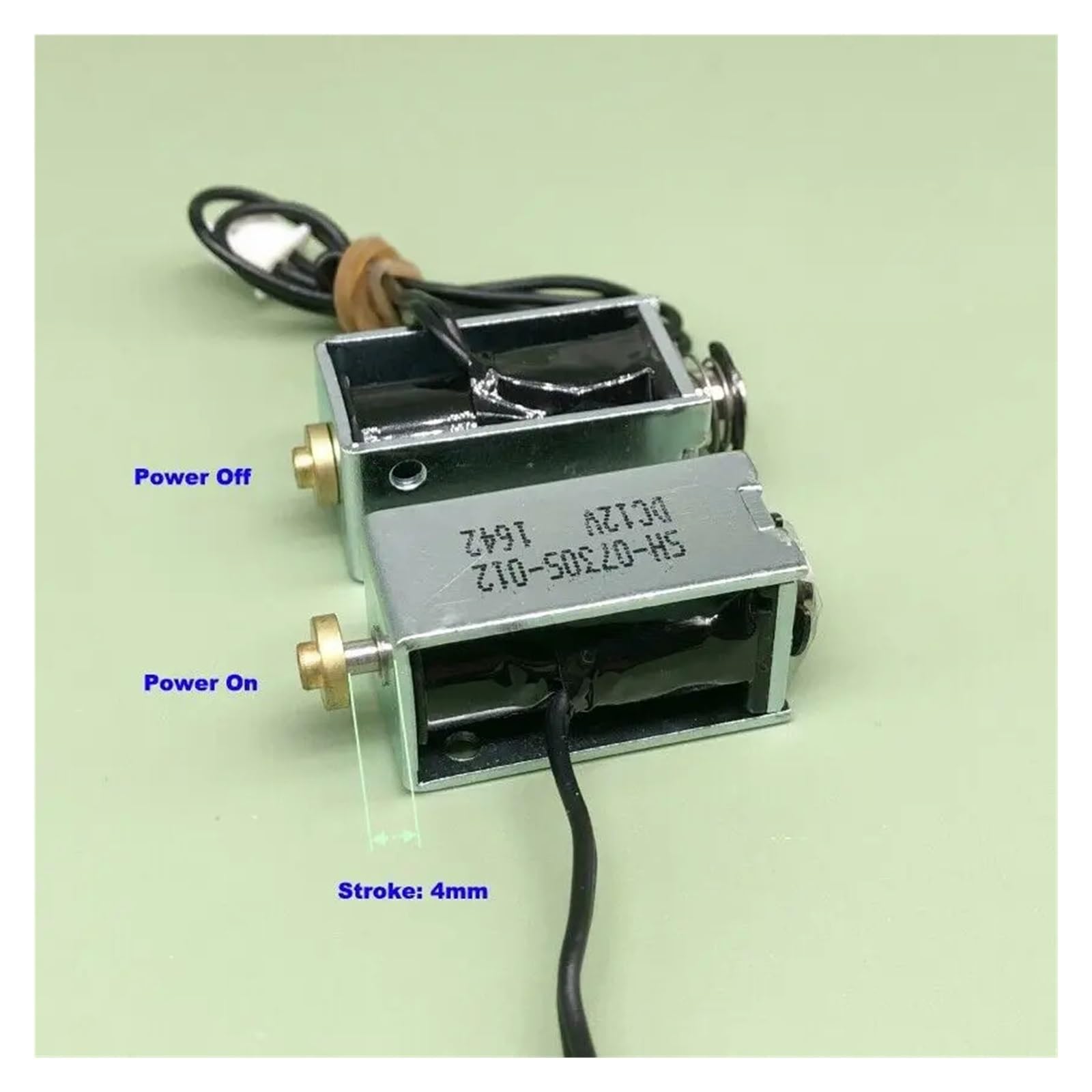 DC 6V-12V Push Pull Type Plunger Solenoid Electromagnet Impact Motion Magnet Lock BIANMTSW DC 6V-12V Push Pull Type Plunger Solenoid Electromagnet Impact Motion Magnet Lock BIANMTSW von BIANMTSW