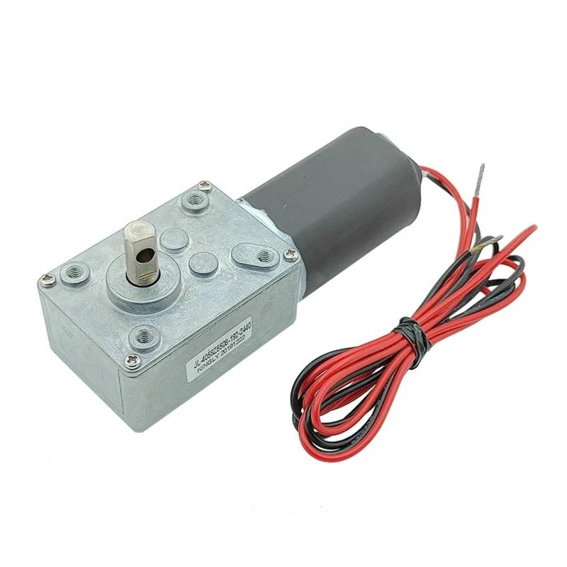 JL-4058 7-Type Turbo Worm Full Metal Gear electronic starter DC 12V 18V 24V 44RPM Slow Speed Large Torque Reduction electronic starter DIY Turntable BIANMTSW von BIANMTSW
