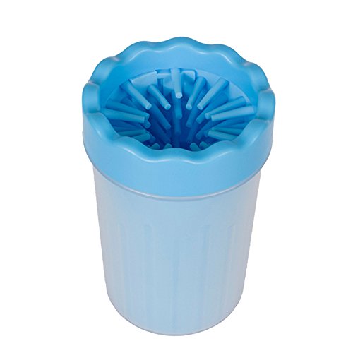 BIAOZH Hund Paw Silikon von Pet Tragbare Reinigung Bürste Tasse Hund Fuß geeignet, Blau/Rosa/Grün S M von BIAOZH