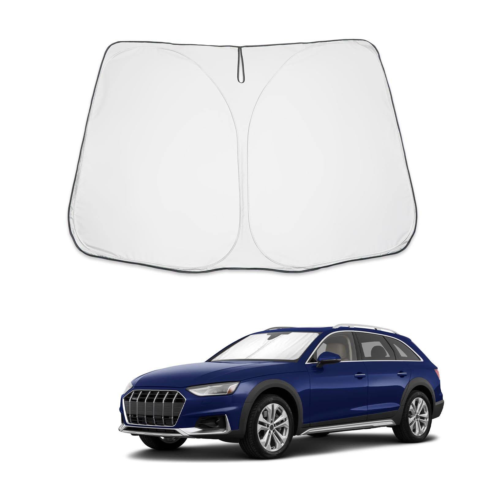 BIBIBO Audi A4 A5 Frontscheibenabdeckung, Auto Abdeckung kompatibel mit Audi A4 B8 B9 A5, Auto Sonnenschutz für Frontscheibe Faltbar, Sonnenblende gegen UV-Strahlen BIBIBO Audi A4 A5 Frontscheibenabdeckung, Auto Abdeckung kompatibel mit Audi A4 B8 B9 A5, Auto Sonnenschutz für Frontscheibe Faltbar, Sonnenblende gegen UV-Strahlen von BIBIBO