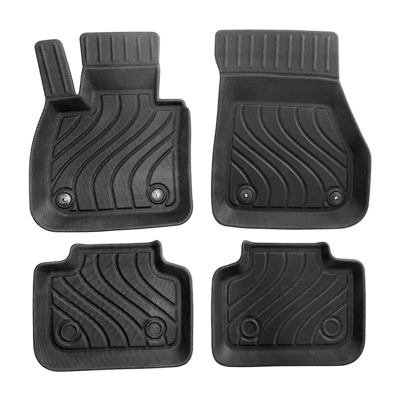 BIBIBO BMW X1 U11 3D Fussmatten Auto, passgenau kompatibel mit BMW X1 U11 2022 2023 2024, TPE Fussmatten vorne und hinten, geruchlos rutschfest von BIBIBO