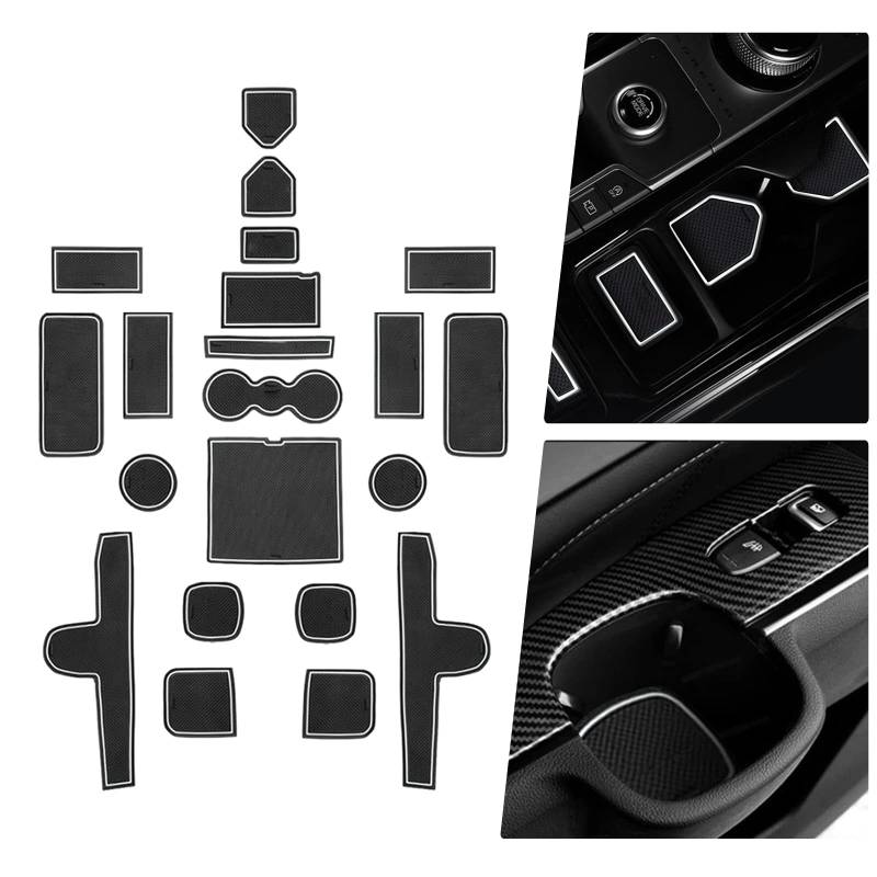 BIBIBO Gummimatten Antirutschmatten kompatibel mit Kia Sorento MQ4 2021-2024, Gummi-Automatten, Auto Matten Zubehör, Anti-Rutsch-Matte, Aufbewahrungsbox rutschfeste Matten von BIBIBO