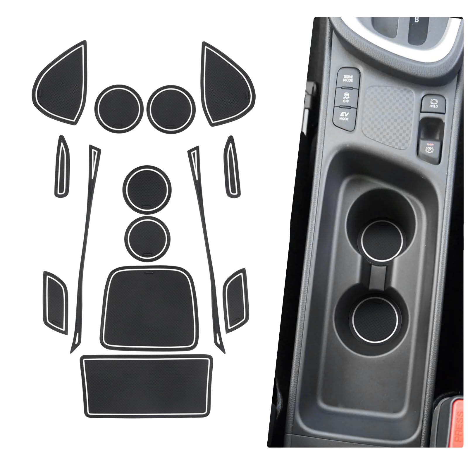 BIBIBO Gummimatten Antirutschmatten kompatibel mit T*oyota Yaris Cross 2021 2022 2023, Gummi-Automatten, Auto Matten Zubehör, Anti-Rutsch-Matte, Aufbewahrungsbox rutschfeste Matten BIBIBO Gummimatten Antirutschmatten kompatibel mit T*oyota Yaris Cross 2021 2022 2023, Gummi-Automatten, Auto Matten Zubehör, Anti-Rutsch-Matte, Aufbewahrungsbox rutschfeste Matten von BIBIBO