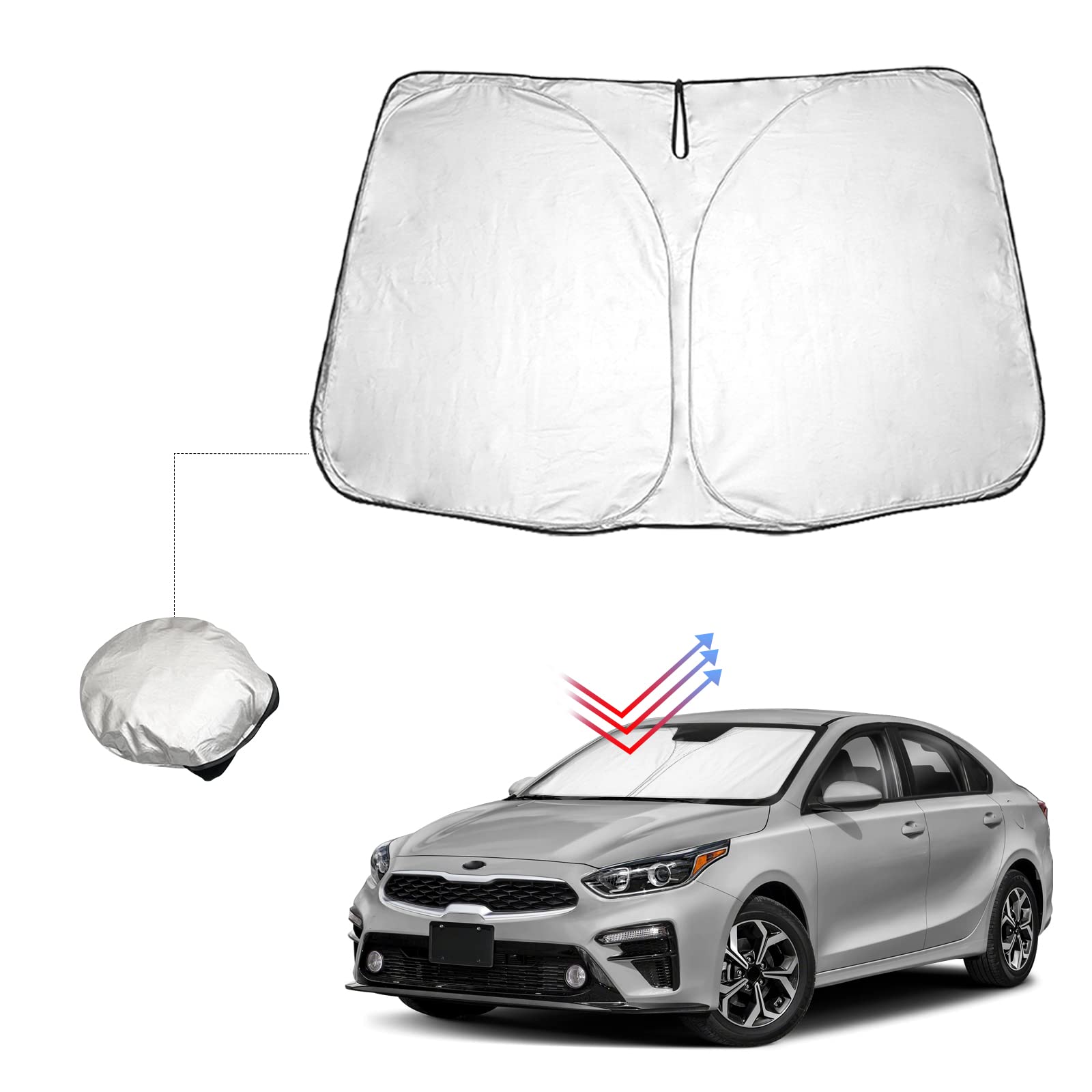 BIBIBO Kia XCeed Sonnenschutz Frontscheibe Auto mit Kia Ceed Proceed XCeed SW GT 2018-2024, Auto Sonnenschutz Zertifizierte Qualität Frontscheibenabdeckung Faltbar mit UV-Schutz BIBIBO Kia XCeed Sonnenschutz Frontscheibe Auto mit Kia Ceed Proceed XCeed SW GT 2018-2024, Auto Sonnenschutz Zertifizierte Qualität Frontscheibenabdeckung Faltbar mit UV-Schutz von BIBIBO