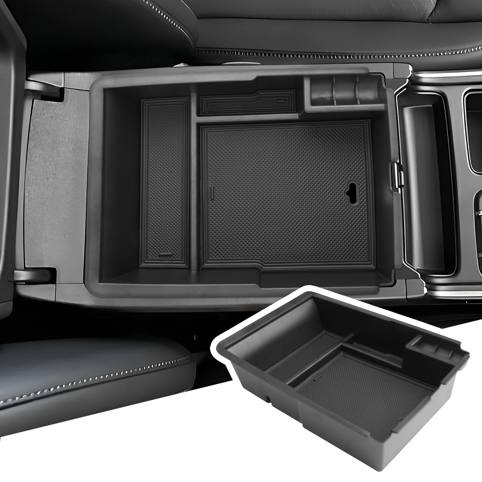 BIBIBO Mittelkonsole Organizer Kompatibel mit Kia Sorento MQ4 2020-2024, Armlehnen Aufbewahrungsbox, Konsole Organizer für die Armlehne, Auto Armlehnenablage Zubehör mit Rutschfestermatte BIBIBO Mittelkonsole Organizer Kompatibel mit Kia Sorento MQ4 2020-2024, Armlehnen Aufbewahrungsbox, Konsole Organizer für die Armlehne, Auto Armlehnenablage Zubehör mit Rutschfestermatte von BIBIBO