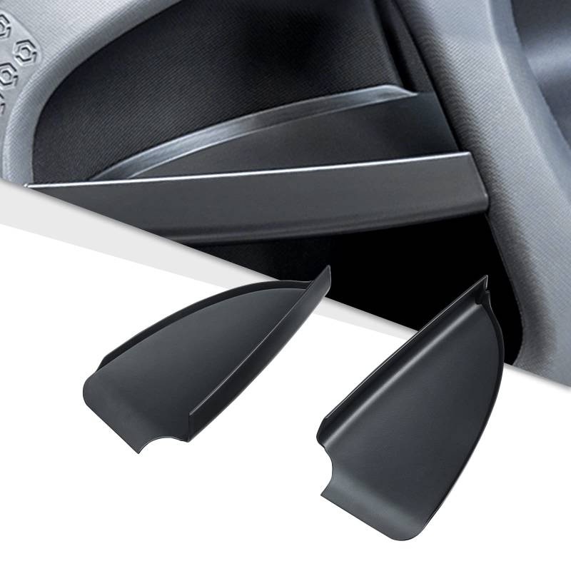 BIBIBO Auto-Tür-Aufbewahrungsbox, 2 Stück, Schwarz, ABS-Kunststoff, Kompatibel mit Mercedes-Benz Smart Fortwo C453 (2014-2019) und Smart EQ Fortwo (2019-2023), Rutschfest, Einfach zu montieren von BIBIBO
