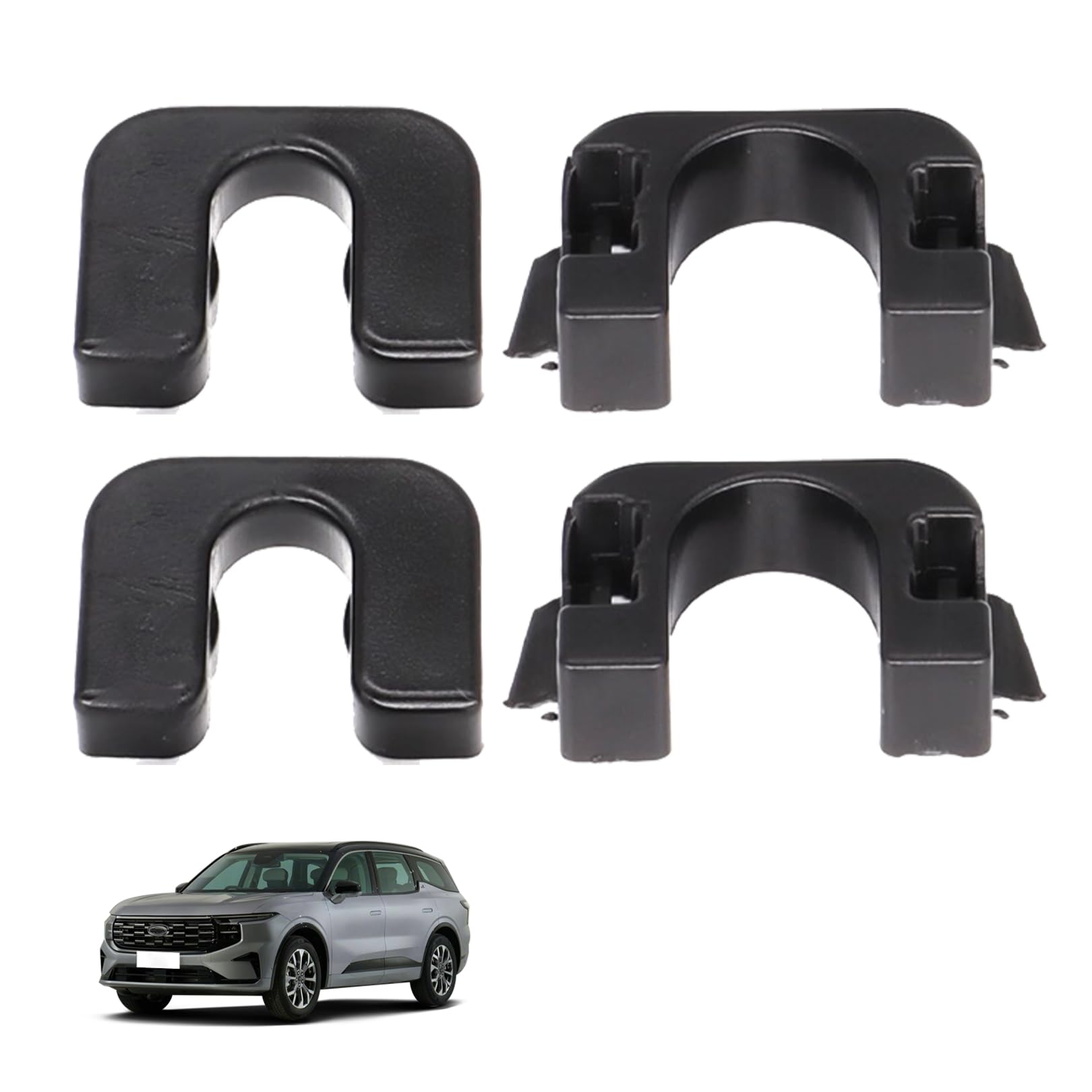 2 Stück Hutablage Clip Halterung für Ford Fiesta Mk7 Mk8 Kofferraumabdeckung,GepäCkabdeckung Clips Mit Focus Mk33, B-Max,C-Max, C3, Ds3,Einfach Installieren Stabil Auto Hochwertiges Zubehör Tuning von BIBITI