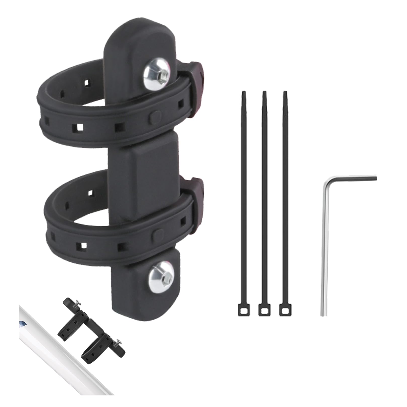 5 Stück Flaschenhalter Adapter für Trinkflaschenhalter Fahrrad,Fahrradzubehör Fahrradflaschenhalter Einstellbare Universal Adapterbasis Ohne Bohren Fahrradflaschenhalterung Fetränkehalter Zubehör von BIBITI