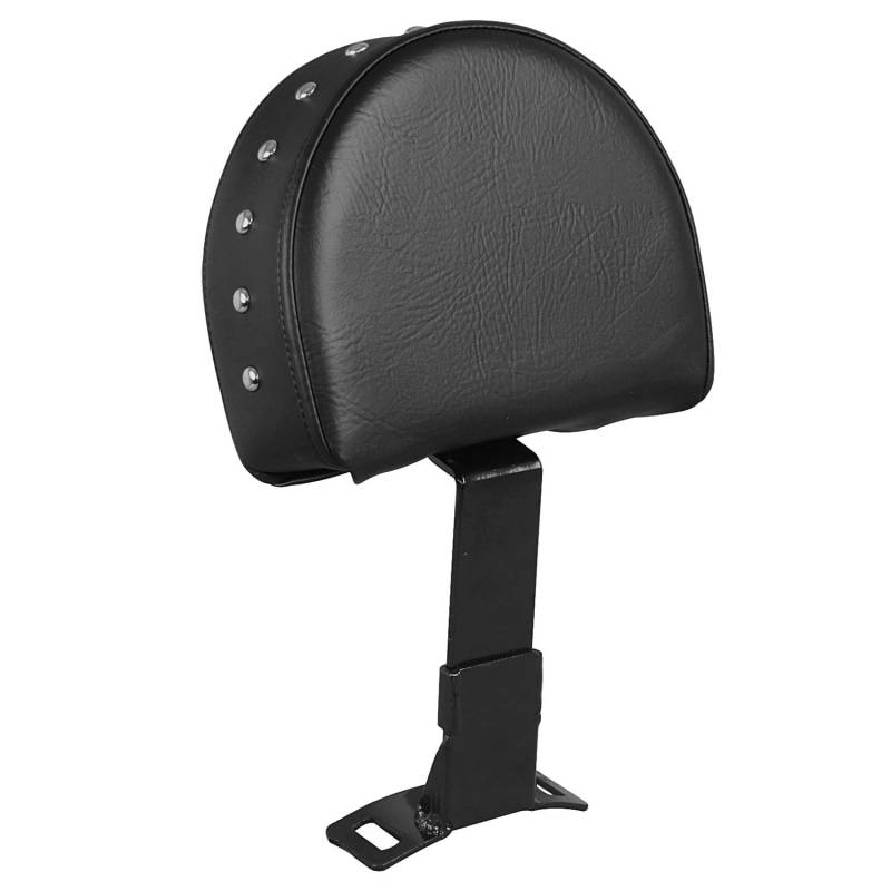 BID4ZE Black Rivets Verstellbare Fahrer-Fahrer-Rückenlehne Plug-In-Sitzlehne Kompatibel mit Harley Road King Street Glide Electra Glide Ultra Classic Tri-Glide von BID4ZE