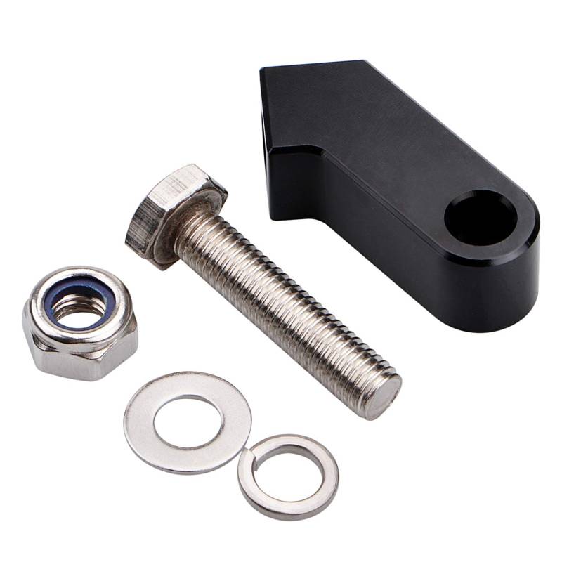 BID4ZE CNC Aluminium Motorrad 3/4 Scheinwerfer Montage Unterer Block Scheinwerfer Eimer Untere Baumhalterung für Harley H-onda Suzuki K-awasaki Vulcan Cruiser, Schwarz von BID4ZE