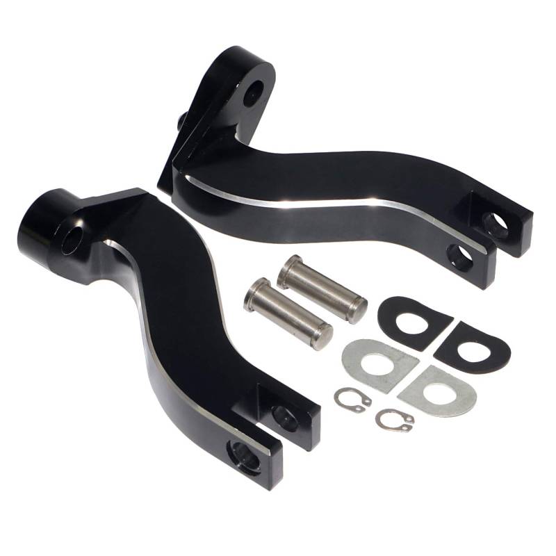 BID4ZE CNC-gefrästes 10-mm-Montagekit für hintere Fußrasten Für 1993-2023 Harley Touring Road King Electra Street Glide von BID4ZE