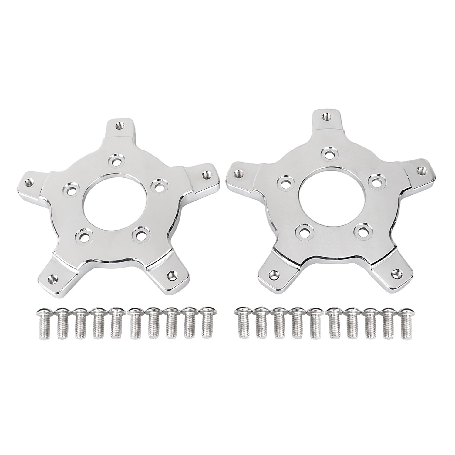BID4ZE Chrome Enforcer Bremsscheibenadapter für Harley Touring Electra Glide Standard FLHT Road Glide FLTRX Road King FLHR Street Glide FLHX 2014-2023,1 Paar BID4ZE Chrome Enforcer Bremsscheibenadapter für Harley Touring Electra Glide Standard FLHT Road Glide FLTRX Road King FLHR Street Glide FLHX 2014-2023,1 Paar von BID4ZE