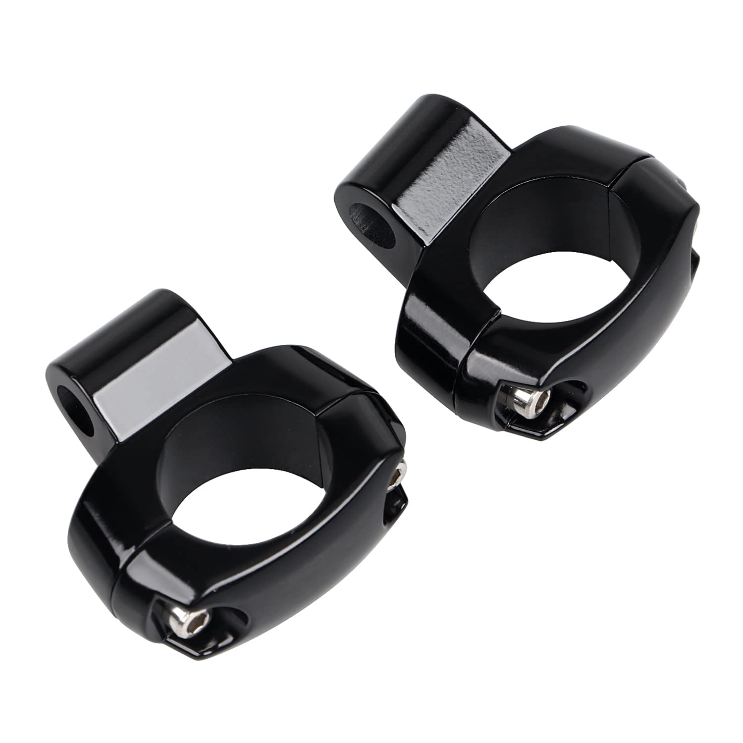 BID4ZE Schwarz Universal 1" Lenker Spiegelhalterung Kompatibel mit Harley Touring Electra Glide Road Glide Road King Street Glide Softail Sportster 1200/883 BID4ZE Schwarz Universal 1" Lenker Spiegelhalterung Kompatibel mit Harley Touring Electra Glide Road Glide Road King Street Glide Softail Sportster 1200/883 von BID4ZE