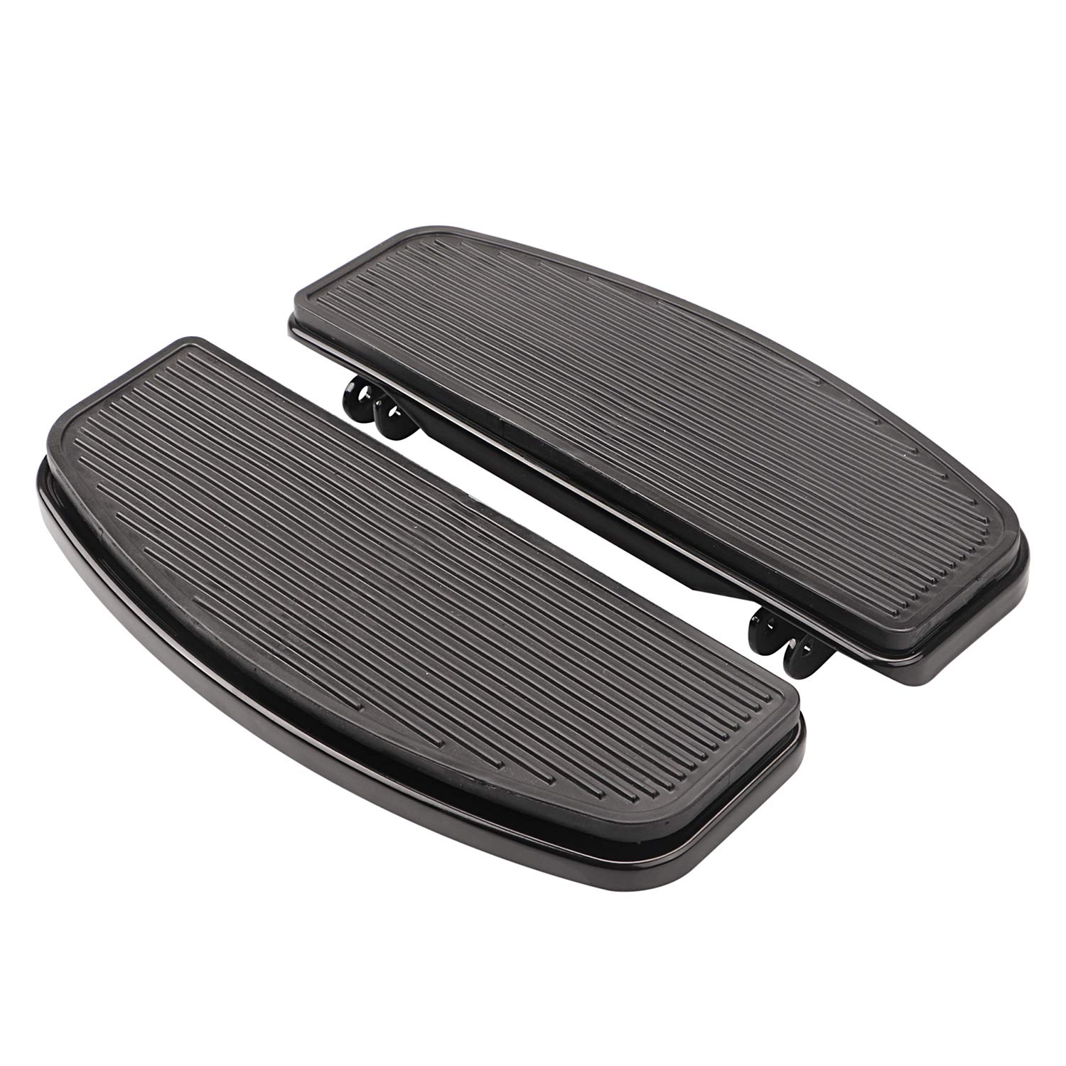 BID4ZE Schwarze vordere Trittbretter Bodenbretter für Harley Dyna FLD Touring Road King Electra Glide FL Softail Trike Modelle BID4ZE Schwarze vordere Trittbretter Bodenbretter für Harley Dyna FLD Touring Road King Electra Glide FL Softail Trike Modelle von BID4ZE