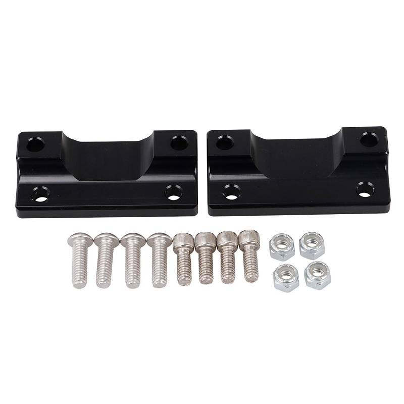 Bid4ze Schwarzer Ersatz Fender zu Gabel Adapter Mount Bracket Front Fender Risers für Harley Touring Electra Glide Road Glide Street Glide Road King FLHT FLHR FLHX FLTR von BID4ZE