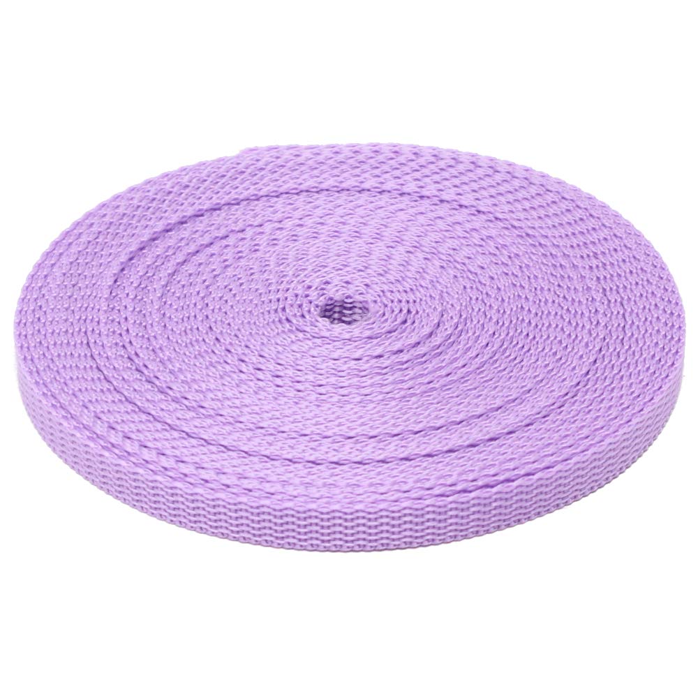 10mm Gurtband 1, 2 oder 5 Meter Länge (an einem Stück geschnitten) (Violett (375), 2) von BIG-SAM