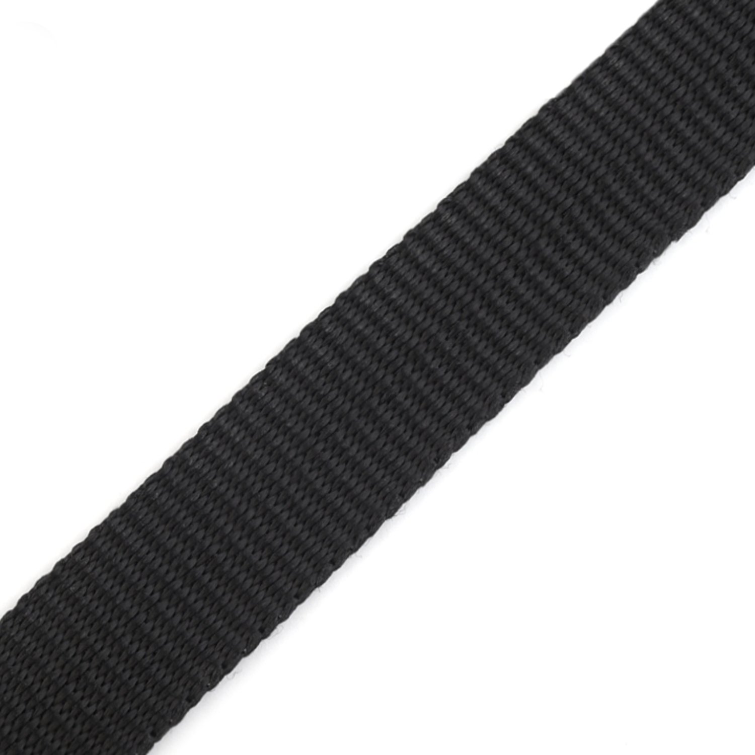BIG-SAM - 10531 - Gurtband aus Polypropylen - 15mm Breite - 1, 5 oder 10 Meter - Auswahl aus 16 Farben (1 Meter, Schwarz) von BIG-SAM