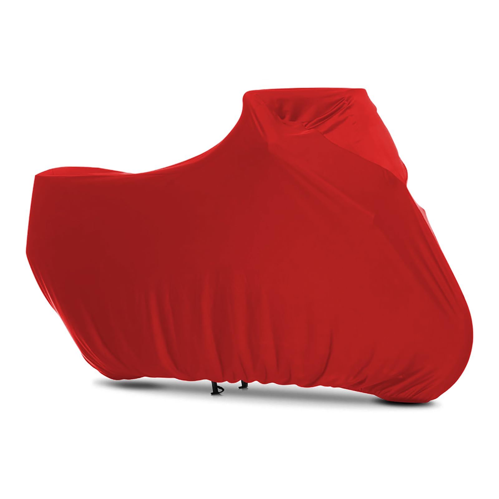 BHIEE Indoor Motorrad Abdeckplane Stretch Stoff Innen Motorradabdeckung Staubschutz-elastischer Motorradplane Motorrad Schutzhülle 265 x 105 x 125 cm Rot von BIHEE