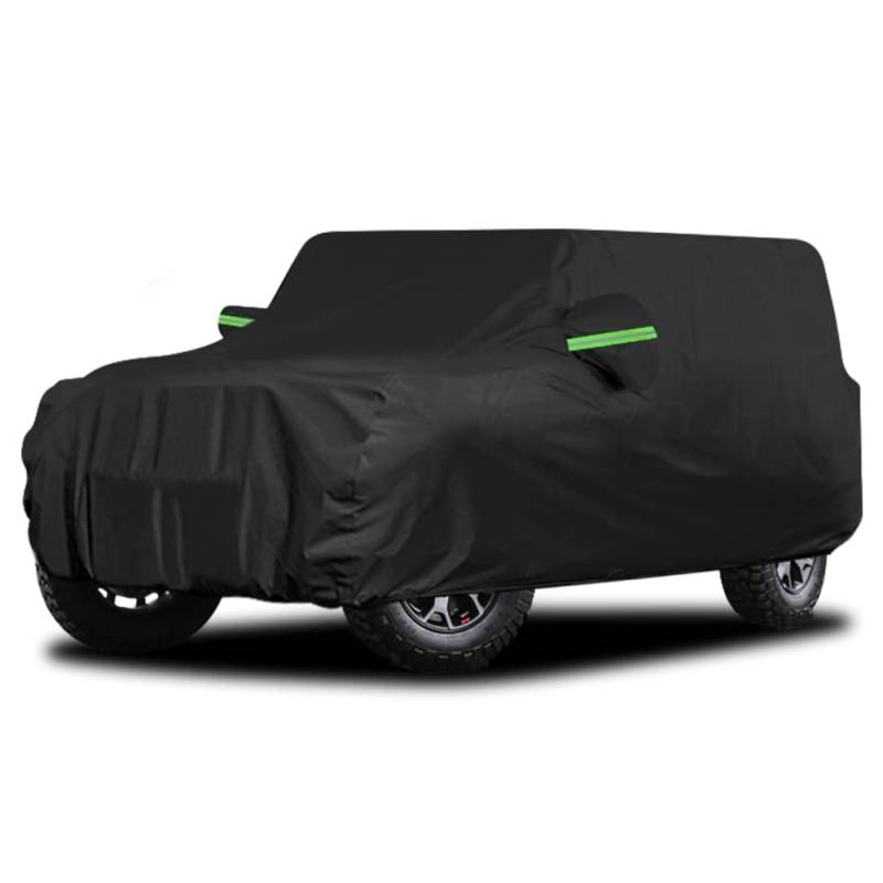 BIHEE Outdoor Autoabdeckung 210D Staubdicht Wasserdicht Schutzabdeckung Allwetter Vollgarage Autoabdeckung Kompatibel mit Autos von BIHEE