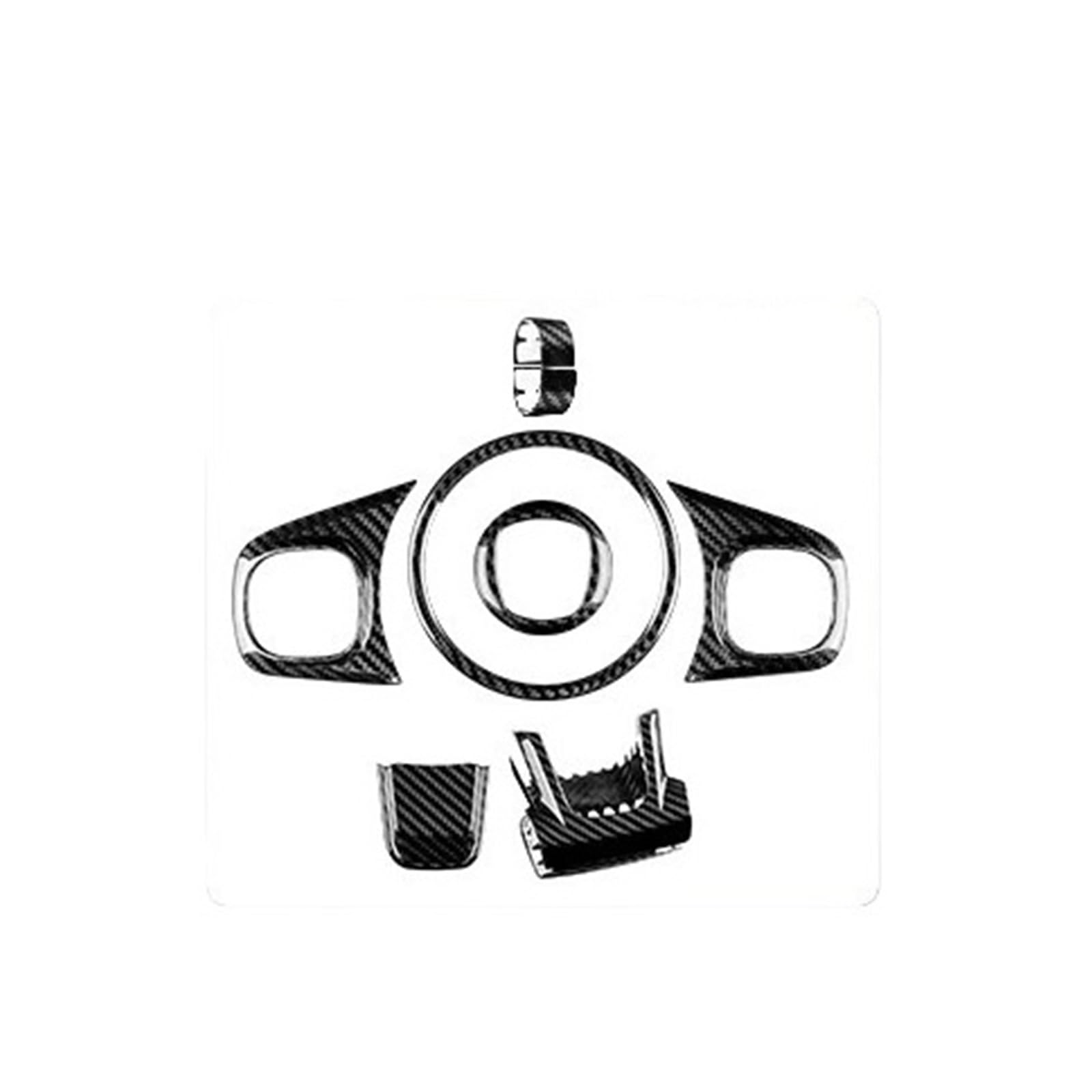 Auto Hartcarbon Aufkleber Für FIAT Für 500 Für Abarth 595 695 2008–2014 2015 2016 2017 2018 2019 2020 2021 2022 2023 Zubehör Innenraum(1Set Type B Red) von BIISVM