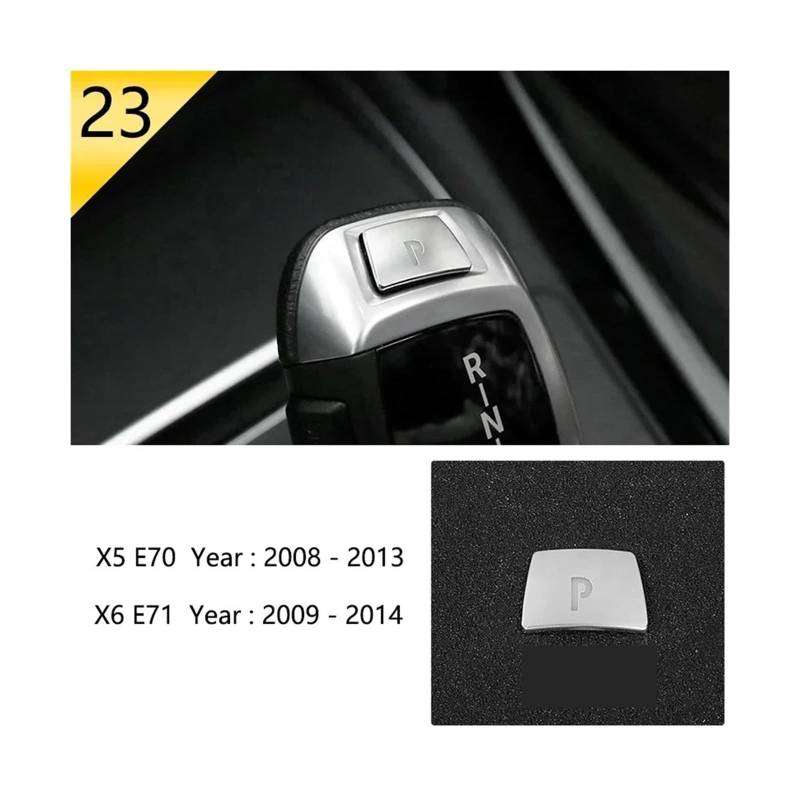 Auto Styling Armaturenbrett Seitlicher Luftauslass Klimaanlage Entlüftungsrahmen Abdeckung Zieraufkleber Innenausstattung Für X5 E70 Für X6 E71 Zubehör Innenraum(Type 21) von BIISVM