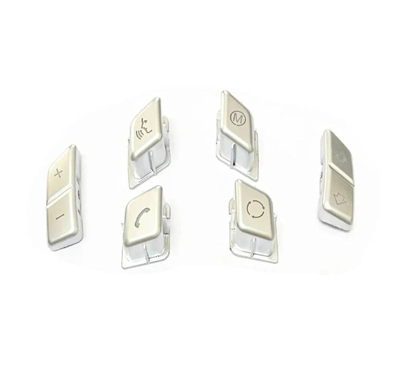 Auto-Styling-Lenkrad Taste Ersatzabdeckung Für 1er 3er Für X1 E81 E82 E87 E88 E90 E92 E93 Für M3 E84 Zubehör Zubehör Innenraum(B Model Silver A) von BIISVM