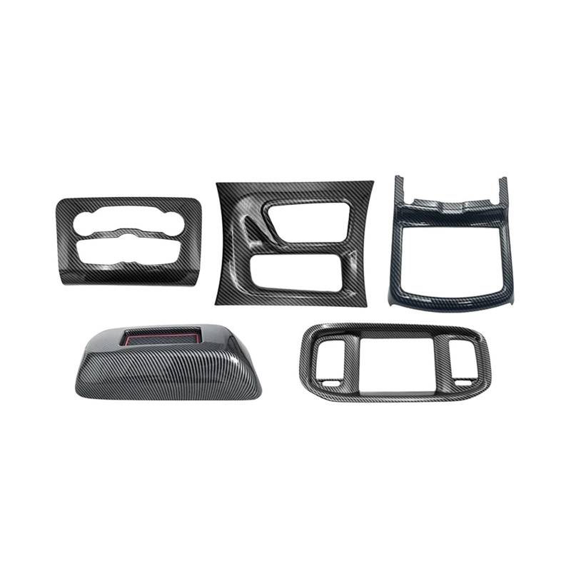 Auto Zentrale Steuerung A/C Schalter Getriebe Shift Panel Abdeckung Dekorative Trim ABS Für Dodge Für Ladegerät 2015-2023 Zubehör Innenraum von BIISVM