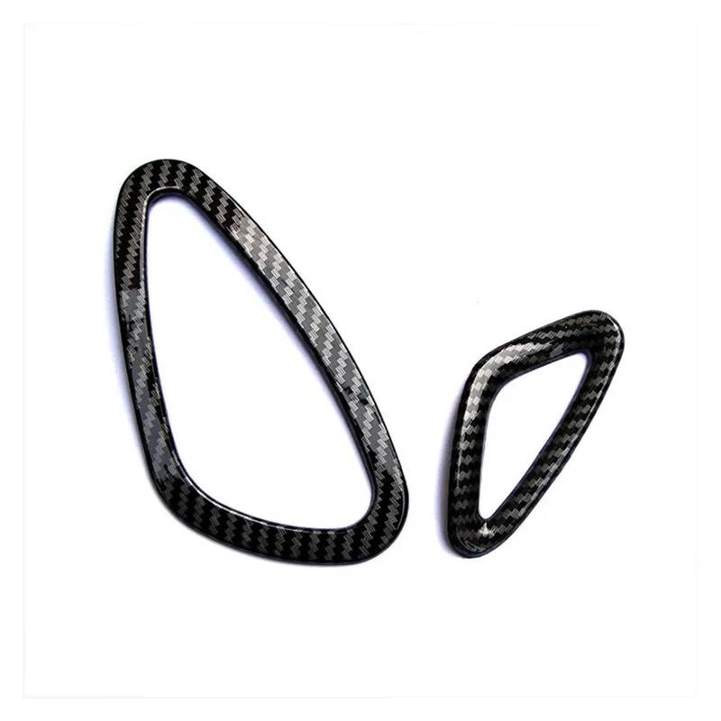Für Armaturenbrett-Luftauslass-Dekorationsrahmen Autoaufkleber Für Smart 453 Für Fortwo Für Forfour Styling Innenausstattung Zubehör Innenraum(Carbon Style) von BIISVM