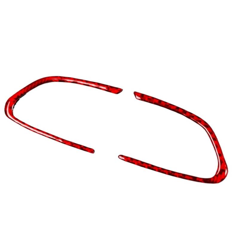 Für Infiniti Q50 Q60 2014-2022 Auto Lenkrad Trim Aufkleber Aufkleber Auto Innen Zubehör Zubehör Innenraum(Rot) von BIISVM