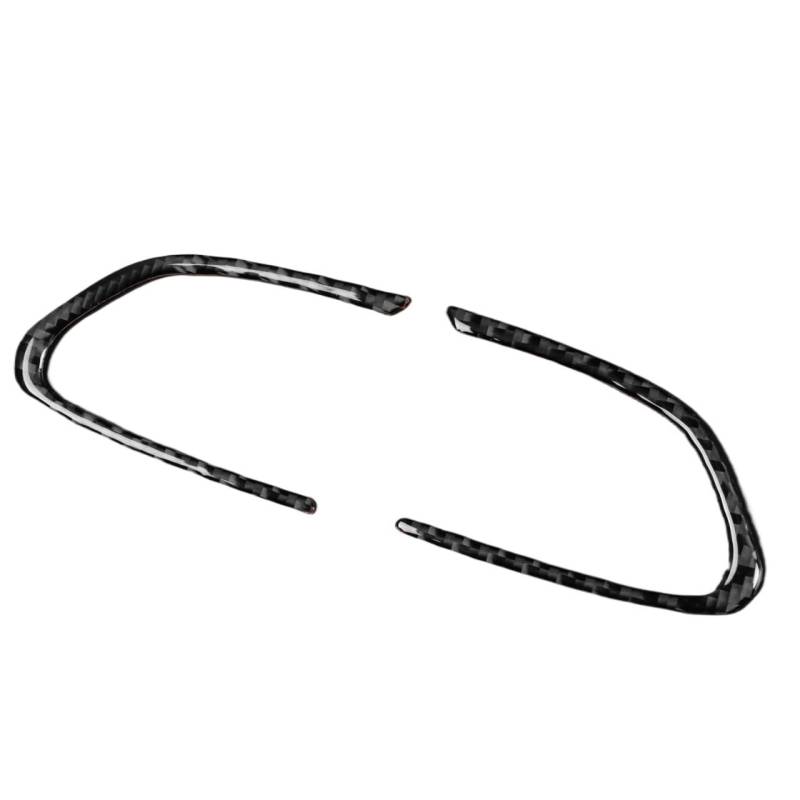 Für Infiniti Q50 Q60 2014-2022 Auto Lenkrad Trim Aufkleber Aufkleber Auto Innen Zubehör Zubehör Innenraum(Schwarz) von BIISVM