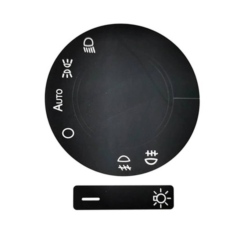 Für VW Für Touareg 2004 2009 Lenkrad Scheinwerfer Spiegel Fenster Menü CD Audio AC Schalter Taste Reparatur Aufkleber Aufkleber Zubehör Innenraum(Style B) von BIISVM