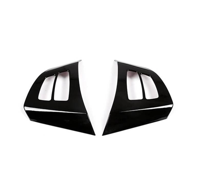 Für X5 E70 2008 2009 2010-2013 ABS Auto Carbon Fiber Stil Innen Lenkrad Schalter Taste Rahmen Abdeckung Aufkleber Zubehör Innenraum(Style C) von BIISVM
