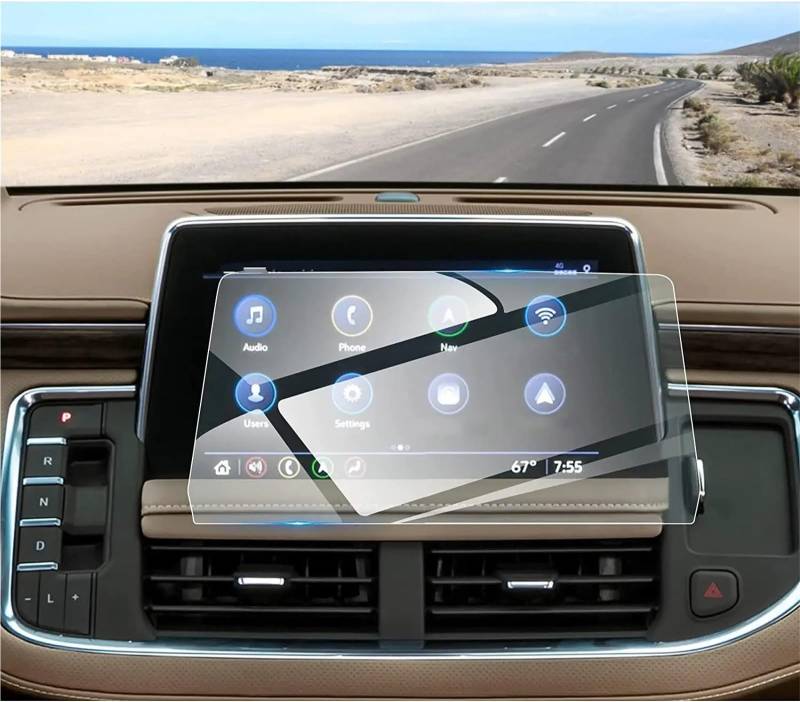 GPS-Navigations-Displayschutz Für Ford Für Tahoe Für Suburban 2021 2022 2023 LCD Bildschirm Gehärtetes Glas Schutz Film Auto Zubehör Auto GPS Navigation Schutz Film GPS-Displayschutz von BIISVM