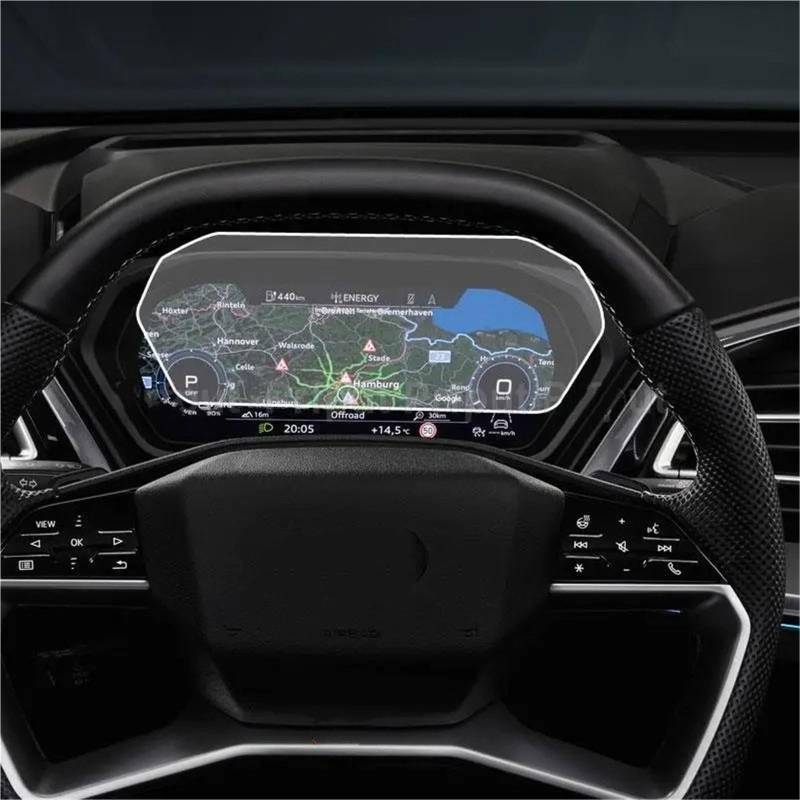 GPS-Navigations-Displayschutz Für Q4 Für E-tron 2022 Auto Radio GPS Navigation Screen Protector Auto Innen Gehärtetes Glas Screen Protector Film GPS-Displayschutz(for Instrument) von BIISVM