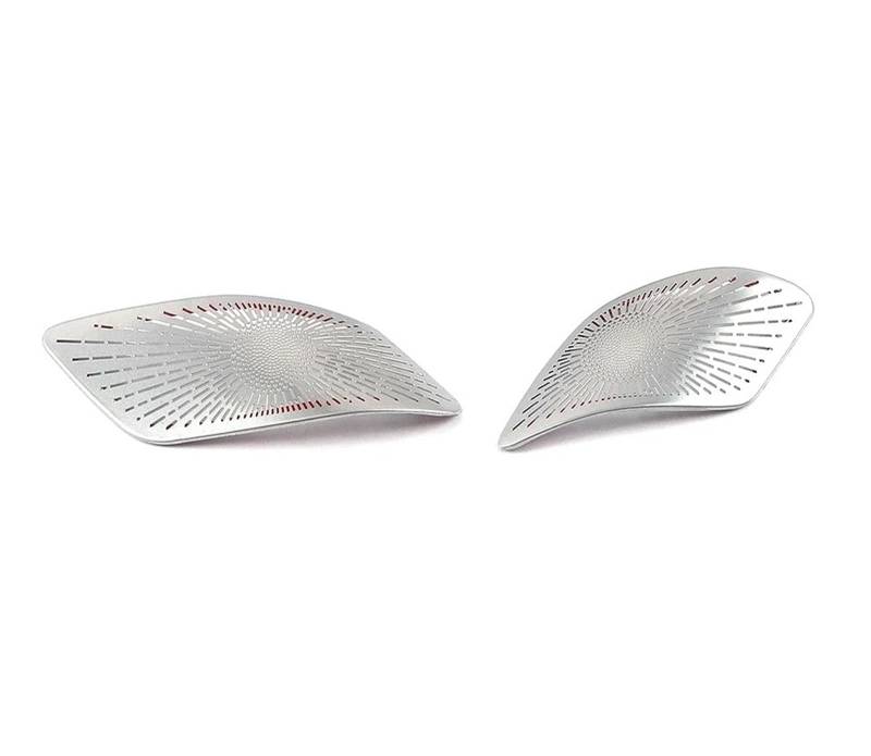 Innenausstattung Für Haval Jolion 2021 2024 Auto-Innentürgriff Armlehne Stereo-Audio-Lautsprecher Soundrahmen-Abdeckung Zubehör Innenraum(Matte Silver) von BIISVM