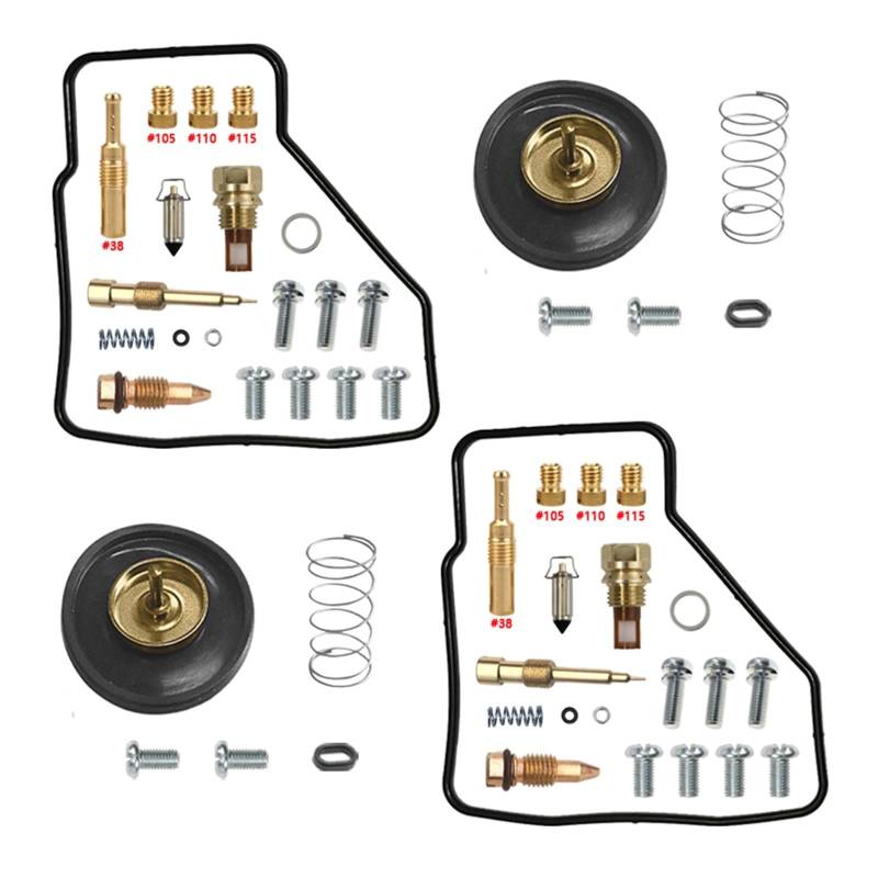 Motorradvergaser Für V Twin Für Magna 250 Vergaser Reparatur Kit V-Typ Zylinder Carb Für VT250C Teile Vergaser-Reparatursatz(Repair Kit Aircut) von BIISVM