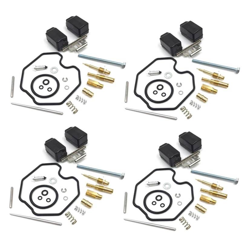 Motorradvergaser Für XR400R 1998 1999 2000 2001 2002-2004 Für XR400 Für XR 400R 400 R Motorrad Vergaser Reparatur Kit Nadel Ventil Dichtung Luft Schraube Und Float Vergaser-Reparatursatz(4 Set) von BIISVM