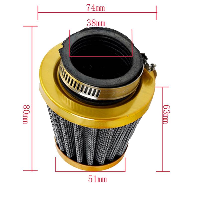 Motorradvergaser Motorrad 19mm Vergaser Mit Luftfilter Für Jog 50cc 90cc Für JOG90 Moped 2 Hub 1E40QMB 1PE40QMB 1E50QMG E-TON Für Polaris Vergaser-Reparatursatz(Yellow air fliter) von BIISVM