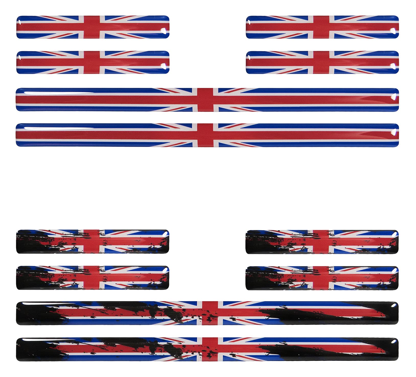 BIKE-label 3D Auto Aufkleber Union Jack Flaggen England Great Britain 300555VE von BIKE-label